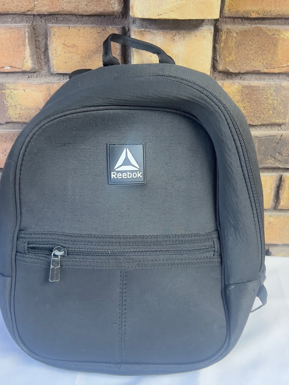 Reebok Black Compact Front-Zip Backpack